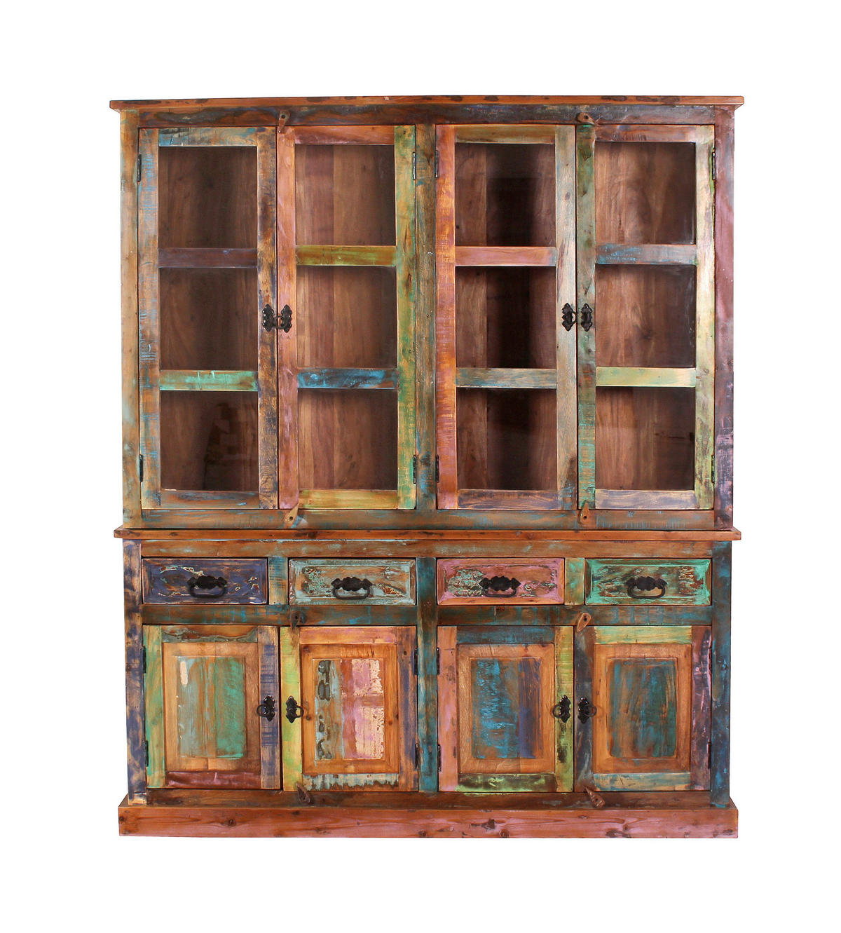 SIDEBOARD  160/80/40 cm 4 Schublade(n)  - Multicolor/Schwarz, Design, Holz/Metall (160/80/40cm) - MID.YOU