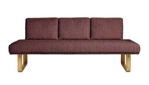 SITZBANK 209/92/78 cm  in Rosa  - Eichefarben/Rosa, Design, Holz/Textil (209/92/78cm) - Dieter Knoll