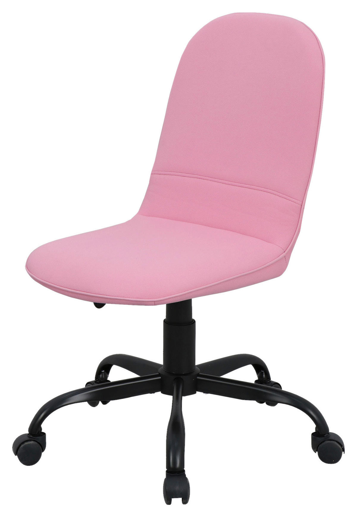 DREHSTUHL Webstoff Schwarz, Pink  - Pink/Schwarz, MODERN, Textil/Metall (42/95/54cm) - MID.YOU