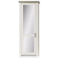 GARDEROBENSCHRANK  in 74,5/206,6/42,2 cm  - Chromfarben/Eichefarben, Basics, Holzwerkstoff/Metall (74,5/206,6/42,2cm) - SetOne by Musterring