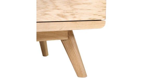 NACHTSCHRANK 48/65/40 cm Eiche massiv  - Eichefarben/Schwarz, Natur, Holz/Holzwerkstoff (48/65/40cm) - Landscape