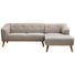 WOHNLANDSCHAFT in Textil Hellgrau - Hellgrau/Naturfarben, Trend, Holz/Textil (242/154cm) - Carryhome WOHNLANDSCHAFT in Textil Hellgrau - Hellgrau/Naturfarben, Trend, Holz/Textil (242/154cm) - Carryhome