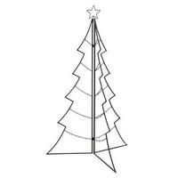 DEKOWEIHNACHTSBAUM  - Schwarz, LIFESTYLE, Metall (77/117,5cm) - X-Mas