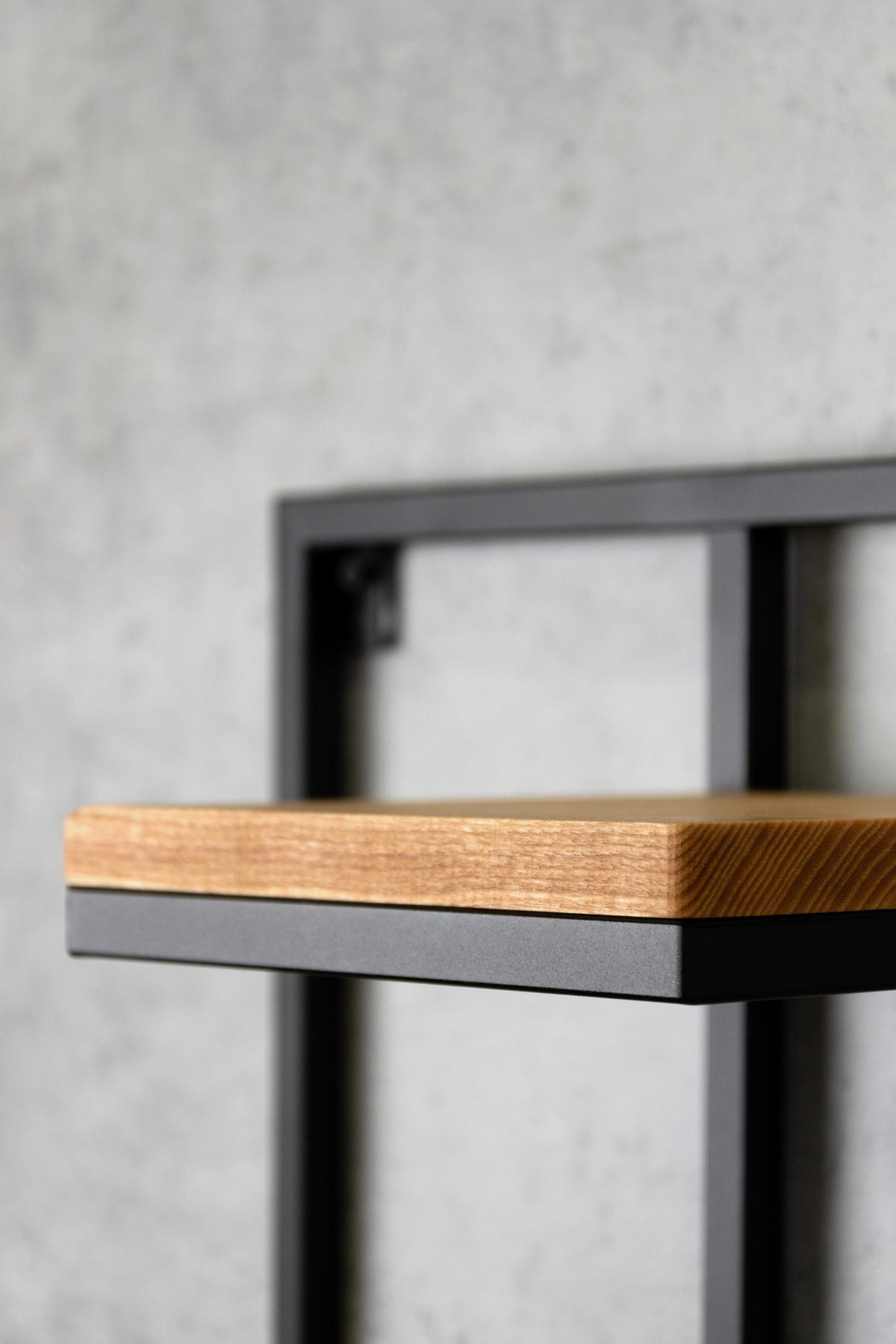 WANDREGAL  - Schwarz, Design, Holz/Metall (38.5/20/79.5cm)