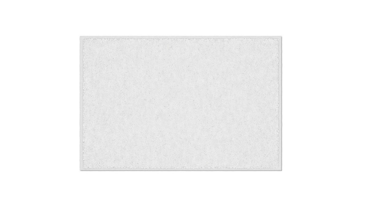 BADEMATTE Grund Weiß 60/90 cm  - Weiß, Basics, Kunststoff/Textil (60/90cm) - Grund
