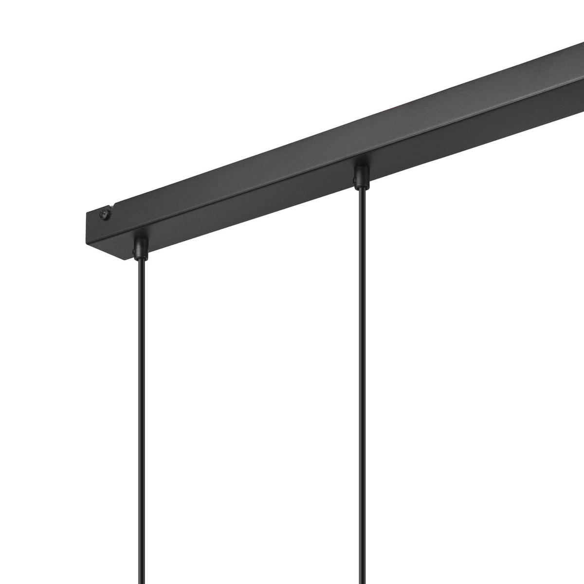 HÄNGELEUCHTE 70/8/80 cm  - Schwarz Hochglanz, Basics, Metall (70/8/80cm)