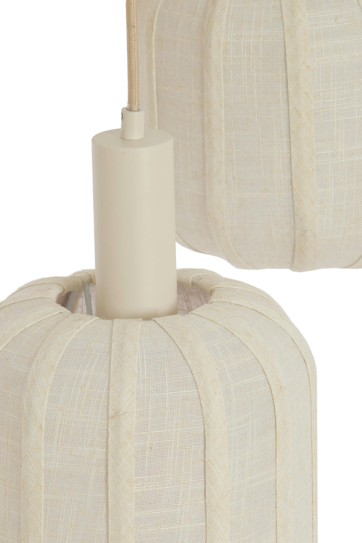 HÄNGELEUCHTE Tufia 38/34/38 cm   - Creme, Design, Kunststoff/Textil (38/34/38cm) - Light & Living