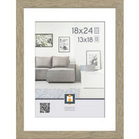 RÁM NA OBRAZY, 1 foto 18 cm x 24 cm - farba duba, Basics, plast (20/26/2,5cm)
