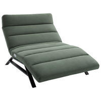 RELAXLIEGE Feincord Olivgrün  - Schwarz/Olivgrün, Design, Textil/Metall (120/54-113/158-198cm) - Pure Home Lifestyle