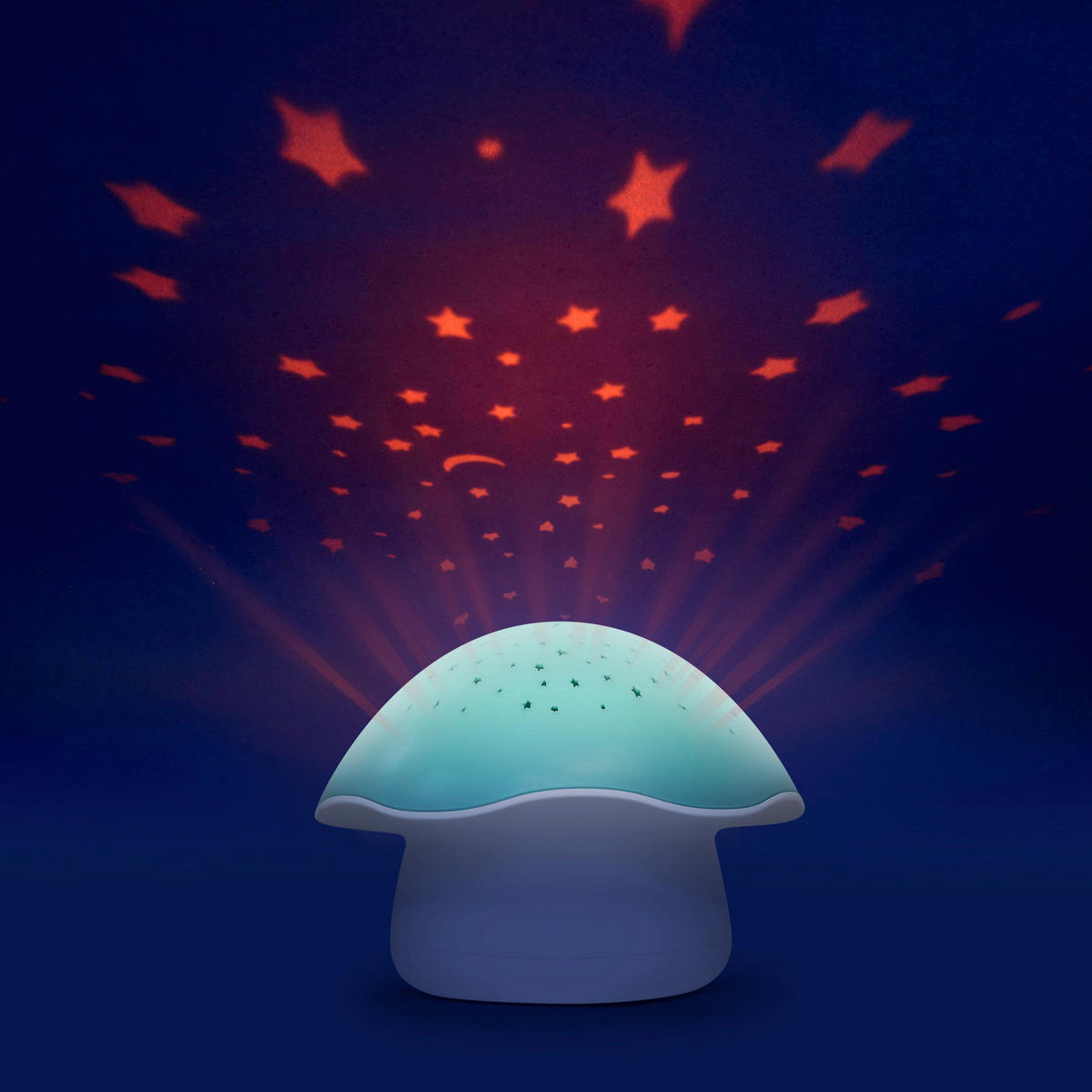 KINDER-NACHTLICHT MUSHROOM 18/13/21 cm   - Blau, Basics, Kunststoff (18/13/21cm) - Angelcare