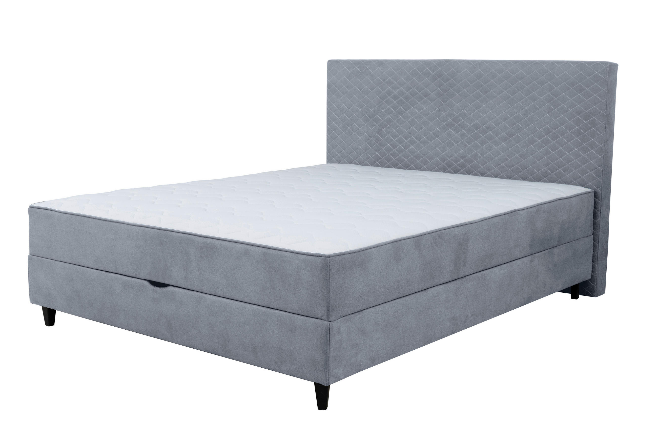BOXBETT 120/200 cm  in Blau  - Blau/Schwarz, KONVENTIONELL, Kunststoff/Textil (120/200cm) - Boxxx