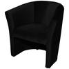 RELAXSESSEL Velours    - Schwarz, Design, Kunststoff/Textil (75/76/65cm) - MID.YOU