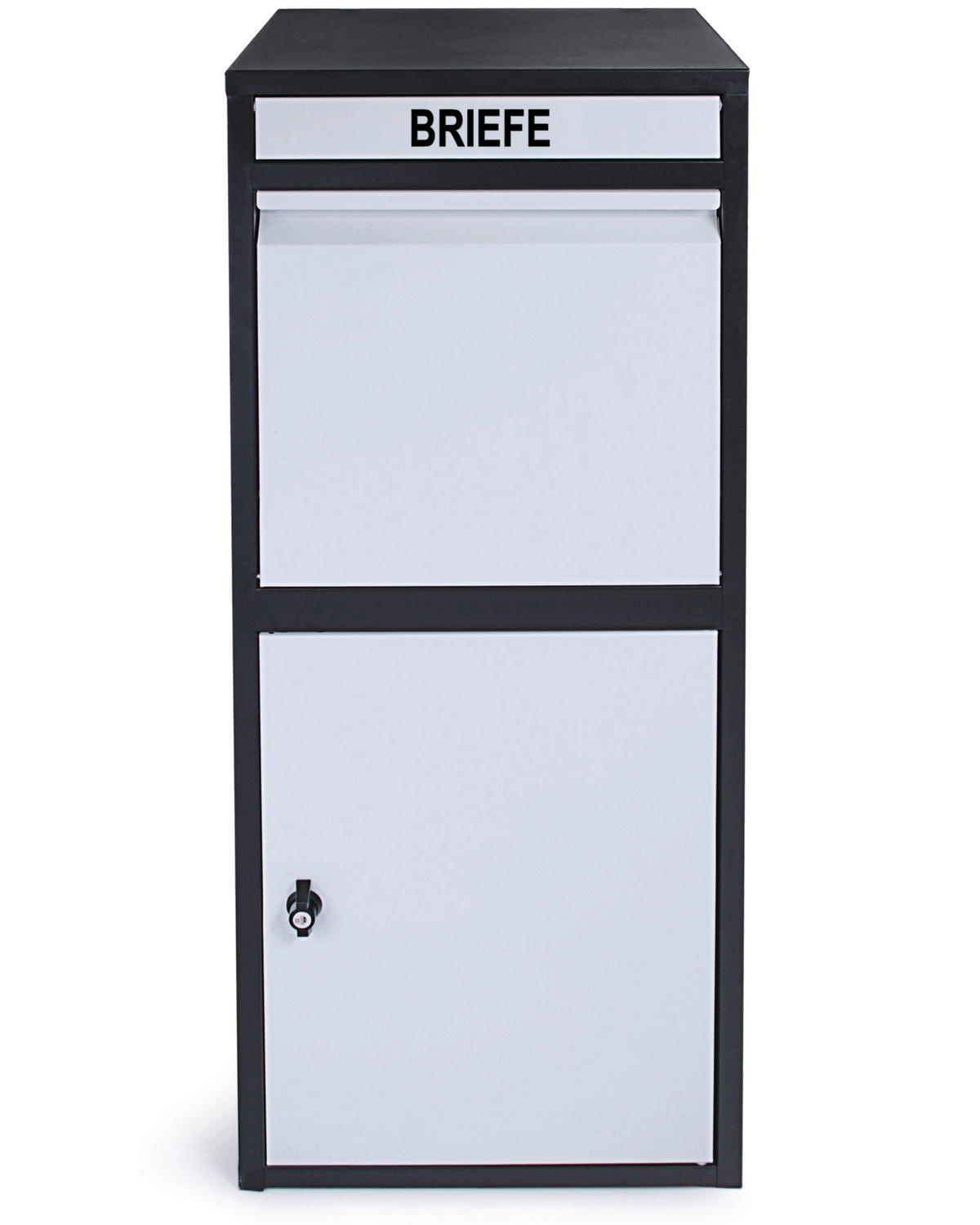 PAKETBOX 41/103/38 cm  - Schwarz/Grau, Basics, Metall (41/103/38cm)
