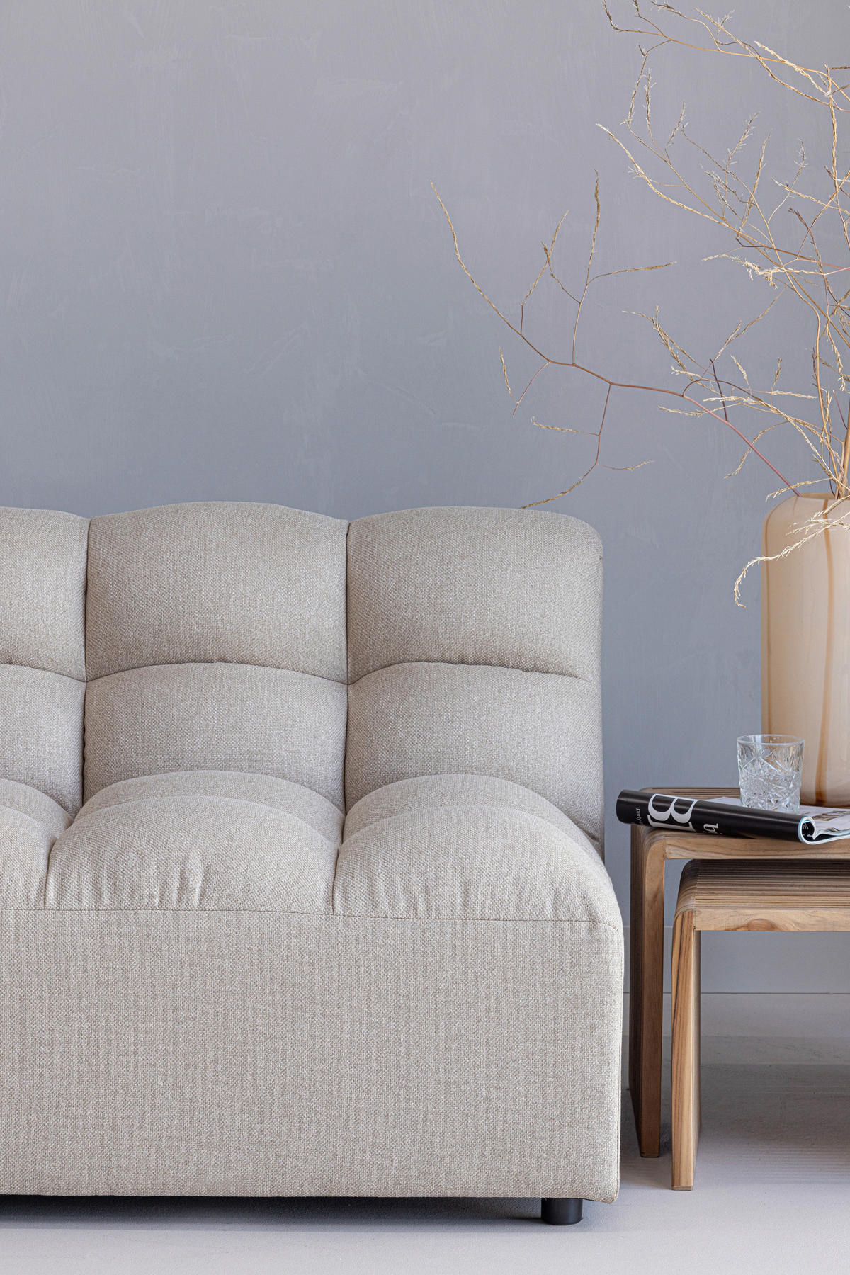 BEISTELLTISCHSET Jasmijn Teakholz Hartholz rechteckig Naturfarben  - Naturfarben, Design, Holz (50-40/41-36/45-40cm) - Livetastic