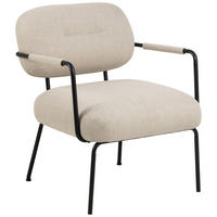 NASLANJAČ, tekstil bež  - črna/bež, Trend, kovina/tekstil (66/79,5/72cm) - MID.YOU