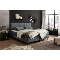 BOXBETT 180/200 cm  in Anthrazit  - Anthrazit, MODERN, Holzwerkstoff/Kunststoff (180/200cm) - MID.YOU