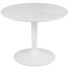 BEISTELLTISCH Weiß rund  - Weiß, Design, Keramik/Metall (60/45cm) - Livetastic
