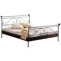METALLBETT 180/200 cm  in Dunkelgrau  - Dunkelgrau, LIFESTYLE, Metall (180/200cm) - Hasena