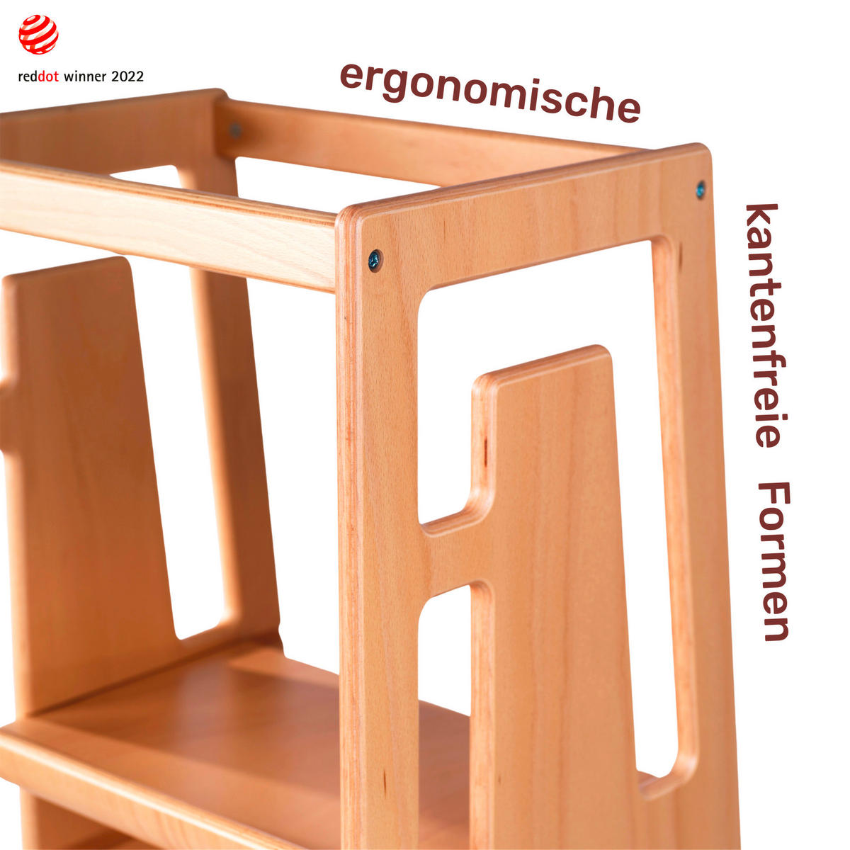 LERNTURM TUKI  - Grau, Basics, Holz (40/90/43cm)