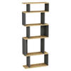 REGAL  60/160/22 cm Anthrazit, Eiche dunkel  - Eiche dunkel/Anthrazit, Design, Holzwerkstoff (60/160/22cm) - Livetastic