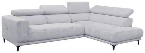 ÜLŐGARNITÚRA textil szürke  - fekete/szürke, Basics, textil (304/210cm) - Xora
