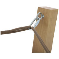 HOUPACÍ SÍŤ  - světle šedá/žlutá, Moderní, kov/textil (296/111/108cm) - Beldano