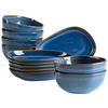 SNACKSCHALENSET Cordelia   - Blau, Trend, Keramik - Mäser
