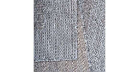 FLACHWEBETEPPICH 160/160 cm Relax Silberfarben  - Silberfarben, Basics, Textil (160/160cm) - Novel