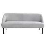 SITZBANK 237/85/72 cm Webstoff Hellgrau Metall  - Hellgrau/Schwarz, KONVENTIONELL, Textil/Metall (237/85/72cm) - Moderano