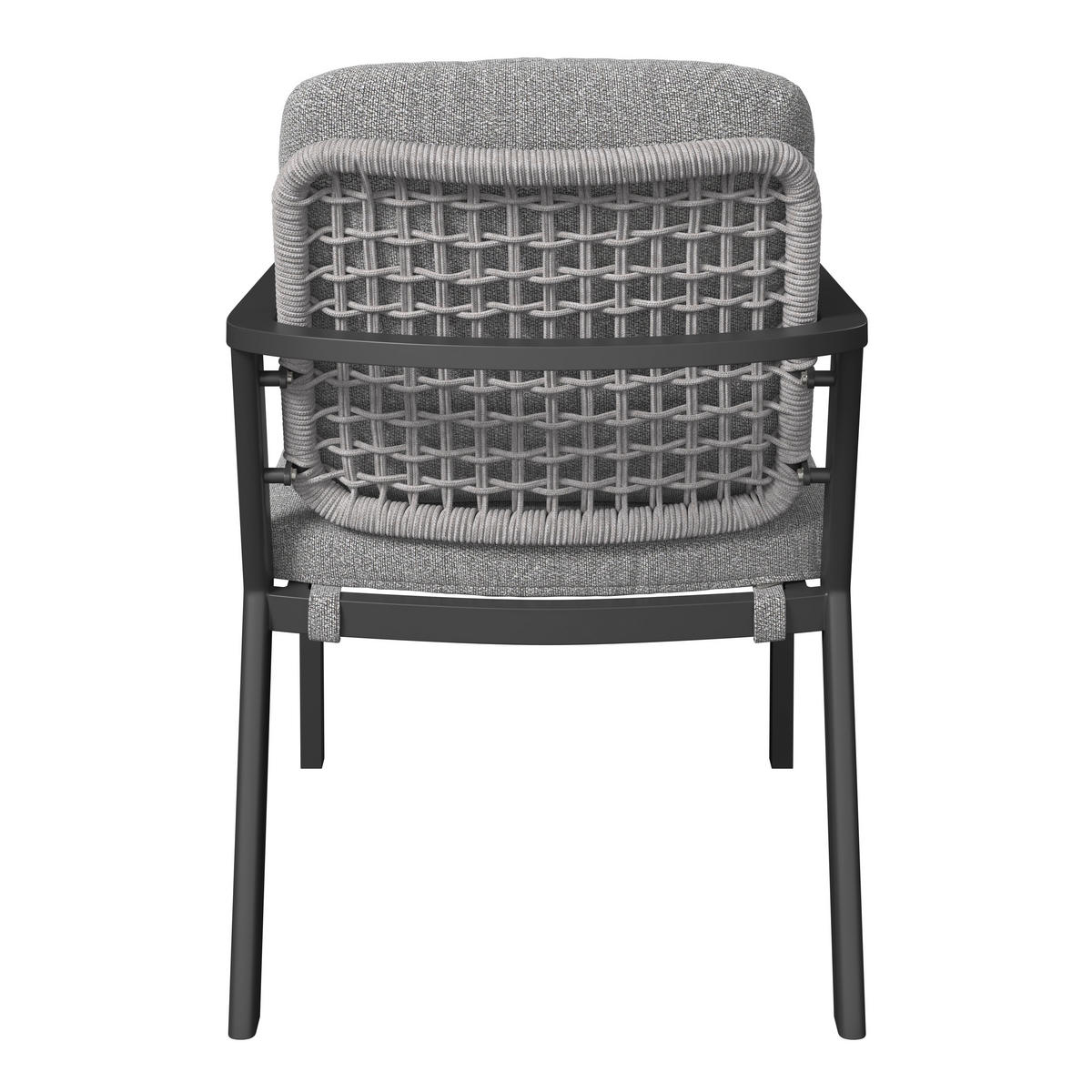 GARTENSESSEL - Anthrazit/Grau, Basics, Textil/Metall (58/80/66cm) - Amatio