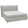 BOXSPRINGBETT 180/200 cm  in Hellgrau  - Edelstahlfarben/Hellgrau, Konventionell, Textil (180/200cm) - Dieter Knoll