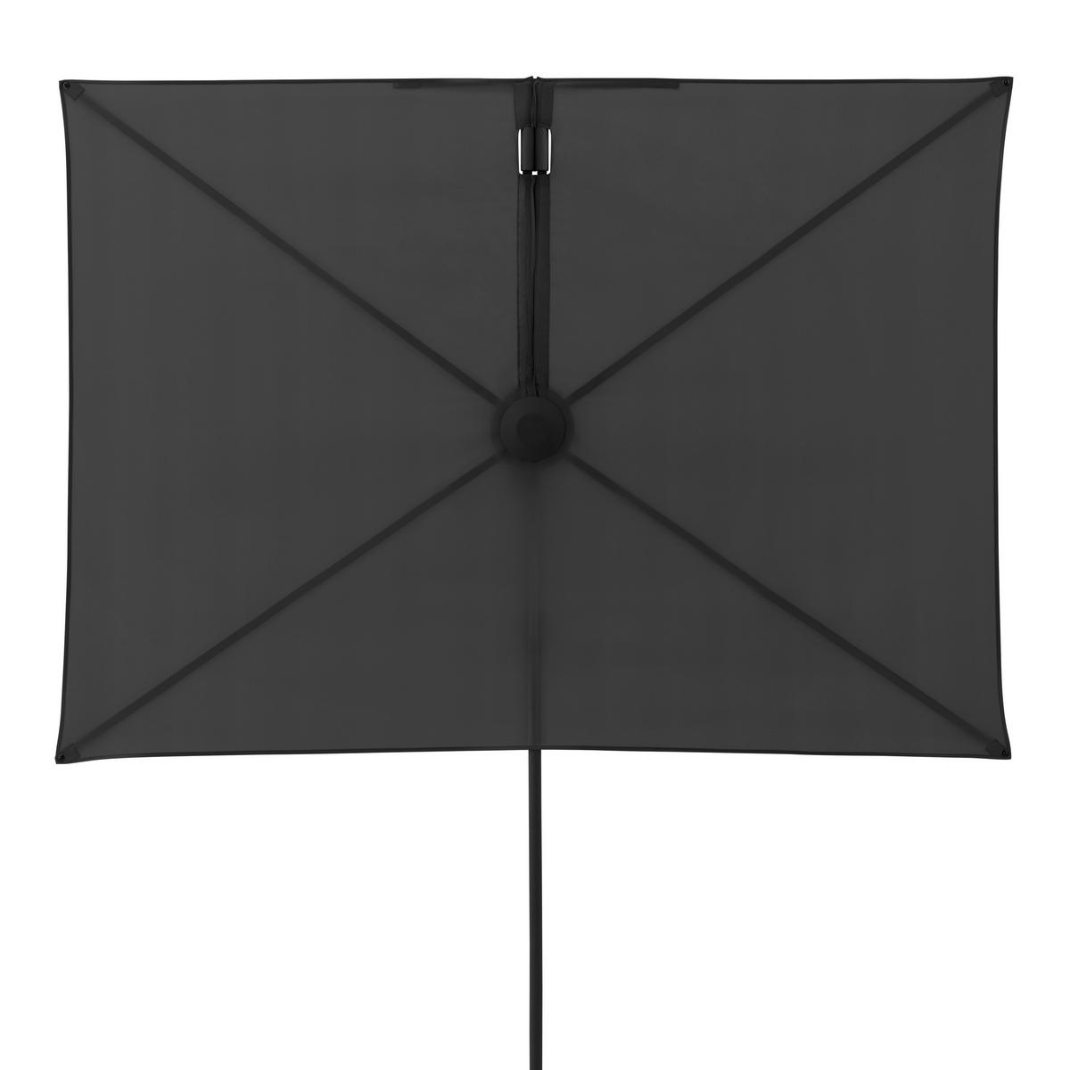 SONNENSCHIRM ca. 180x130 cm  - Schwarz/Grau, Basics, Textil/Metall (180/130cm) - Doppler