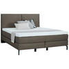BOXSPRINGBETT 180/200 cm  in Taupe  - Taupe/Schwarz, Konventionell, Textil/Metall (180/200cm) - Dieter Knoll