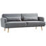 SCHLAFSOFA Flachgewebe Dunkelgrau, Naturfarben - Dunkelgrau/Naturfarben, LIFESTYLE, Holz/Textil (214/83/86cm) - Carryhome
