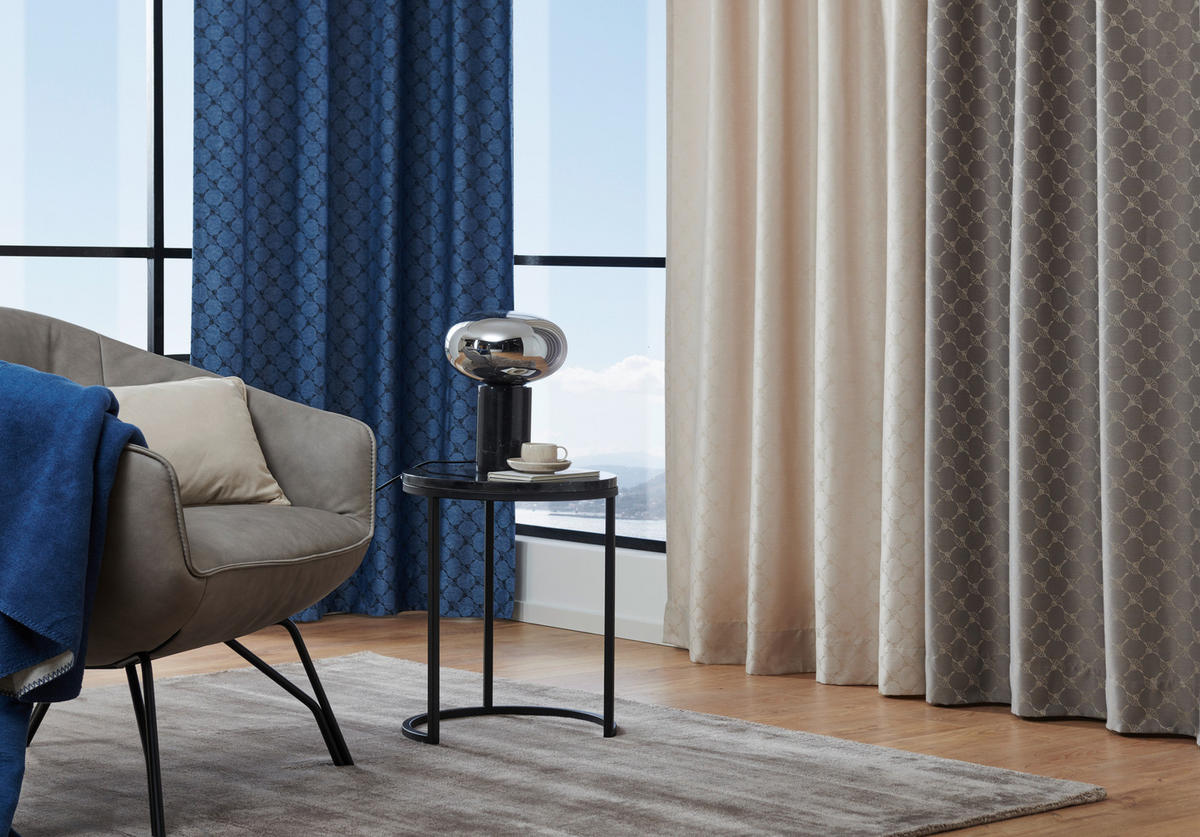 FERTIGVORHANG blickdicht  - Grau, Design, Textil (130/250cm) - Joop!