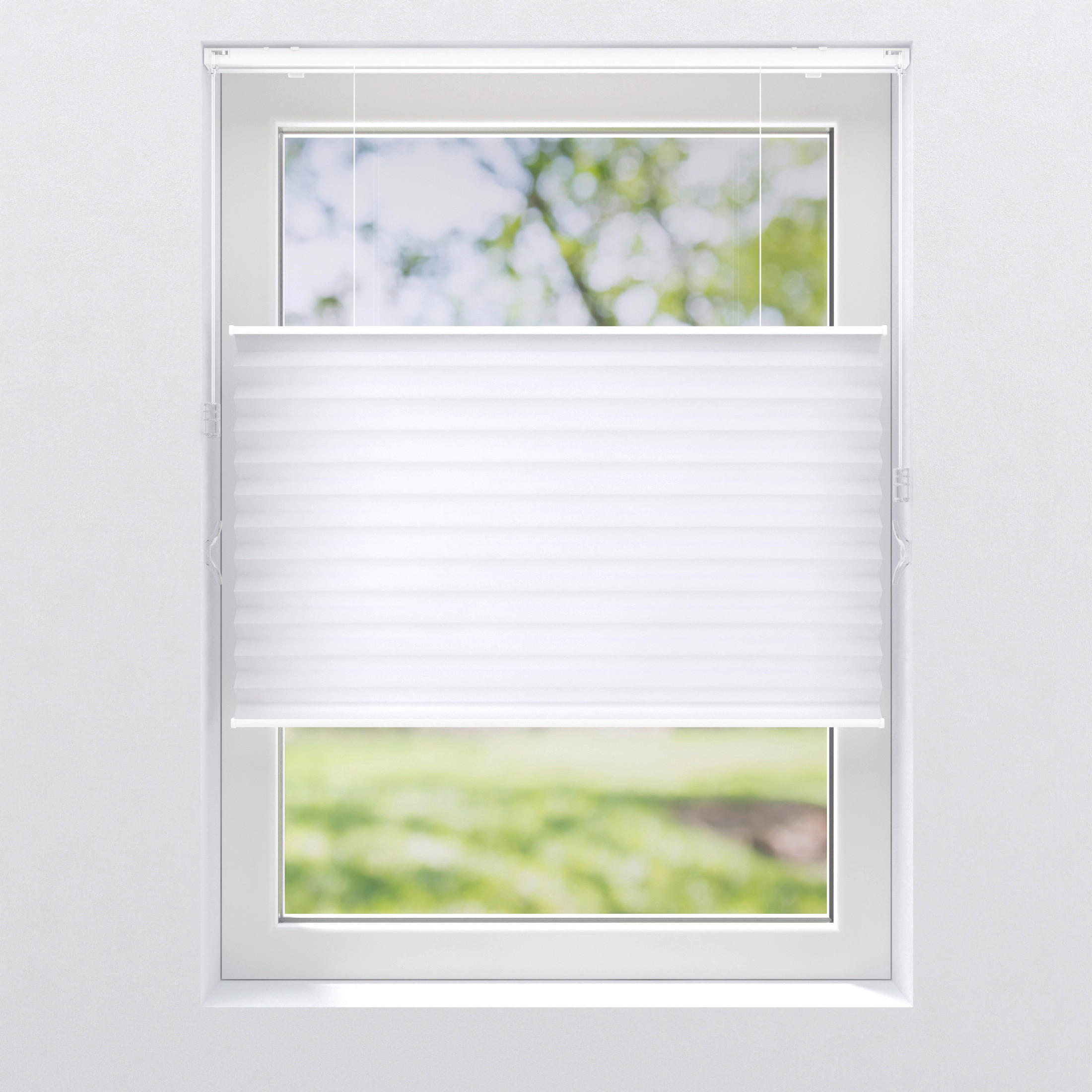 Plissee Tdbu 925 Weiß B: 40 cm, ohne Bohren/Verspannt