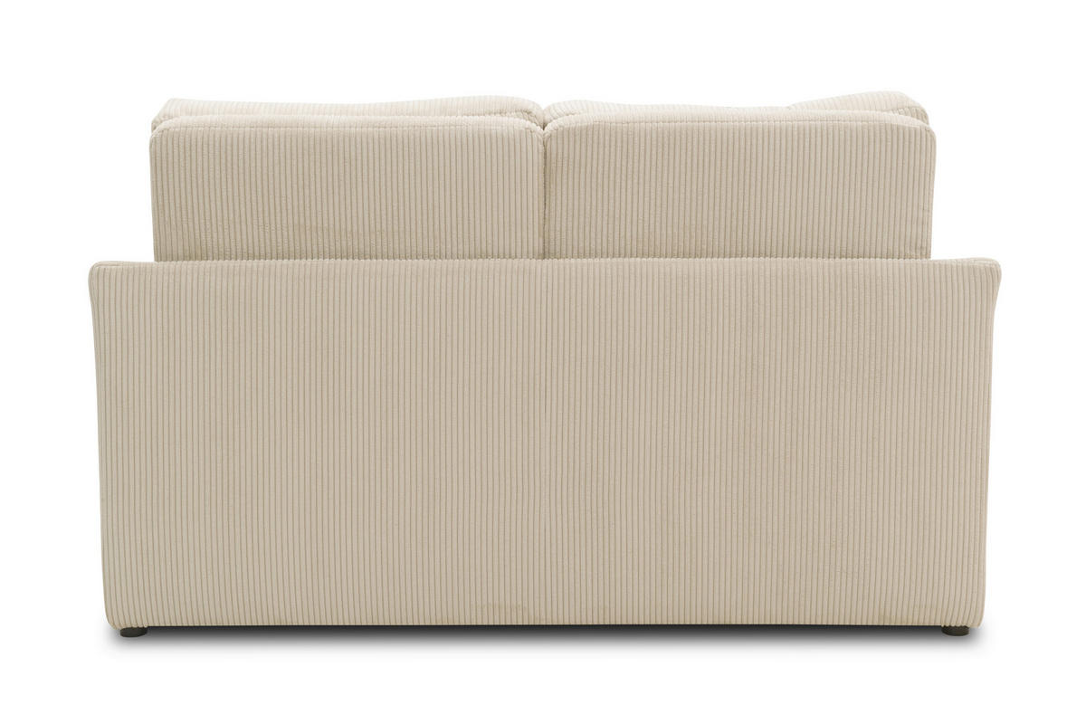 SCHLAFSOFA Mikrofaser Beige  - Beige/Schwarz, Basics, Kunststoff/Textil (168/86/96cm) - MID.YOU