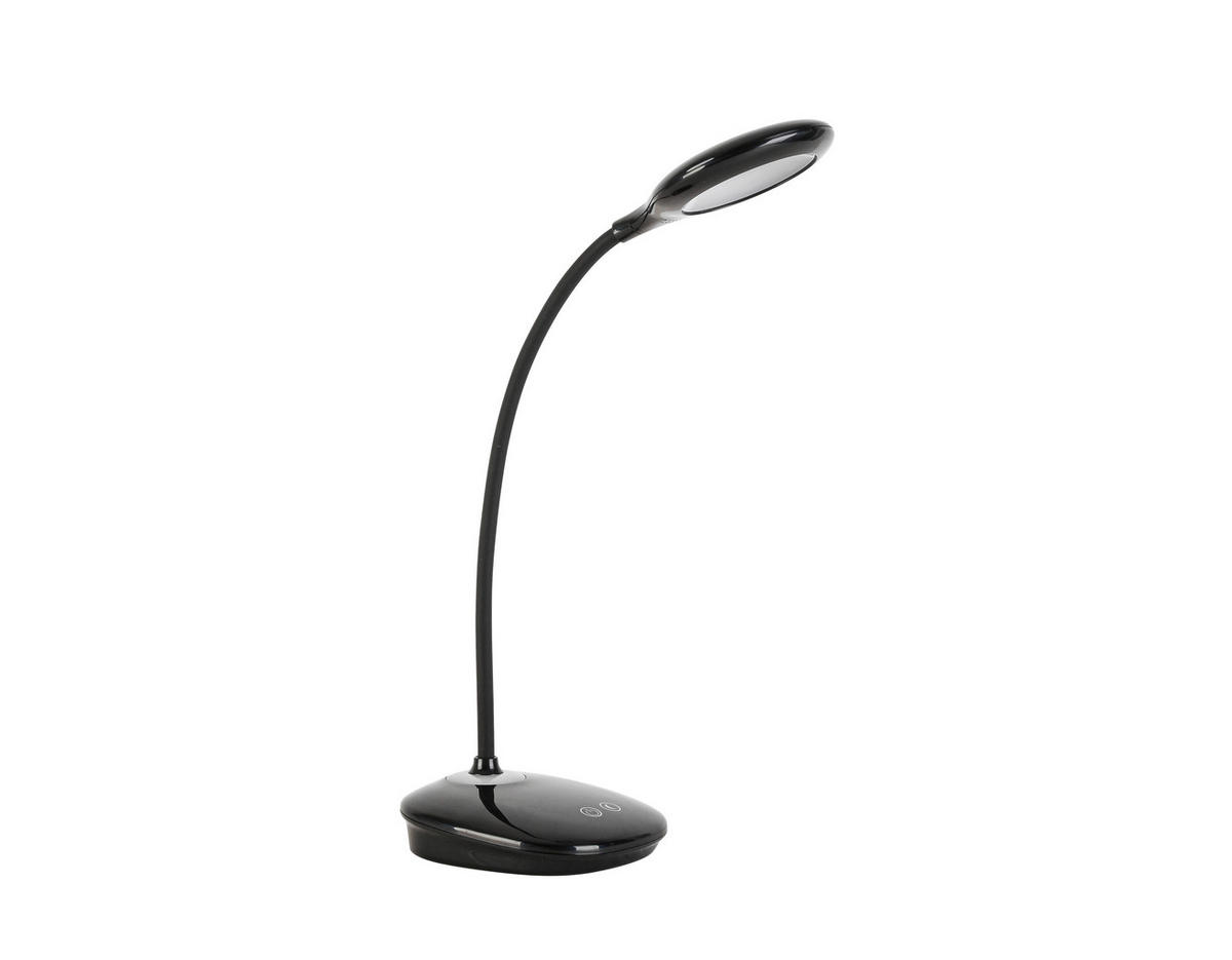 LED ÍRÓASZTALI LÁMPA - fekete, Basics, műanyag (11cm) - Boxxx