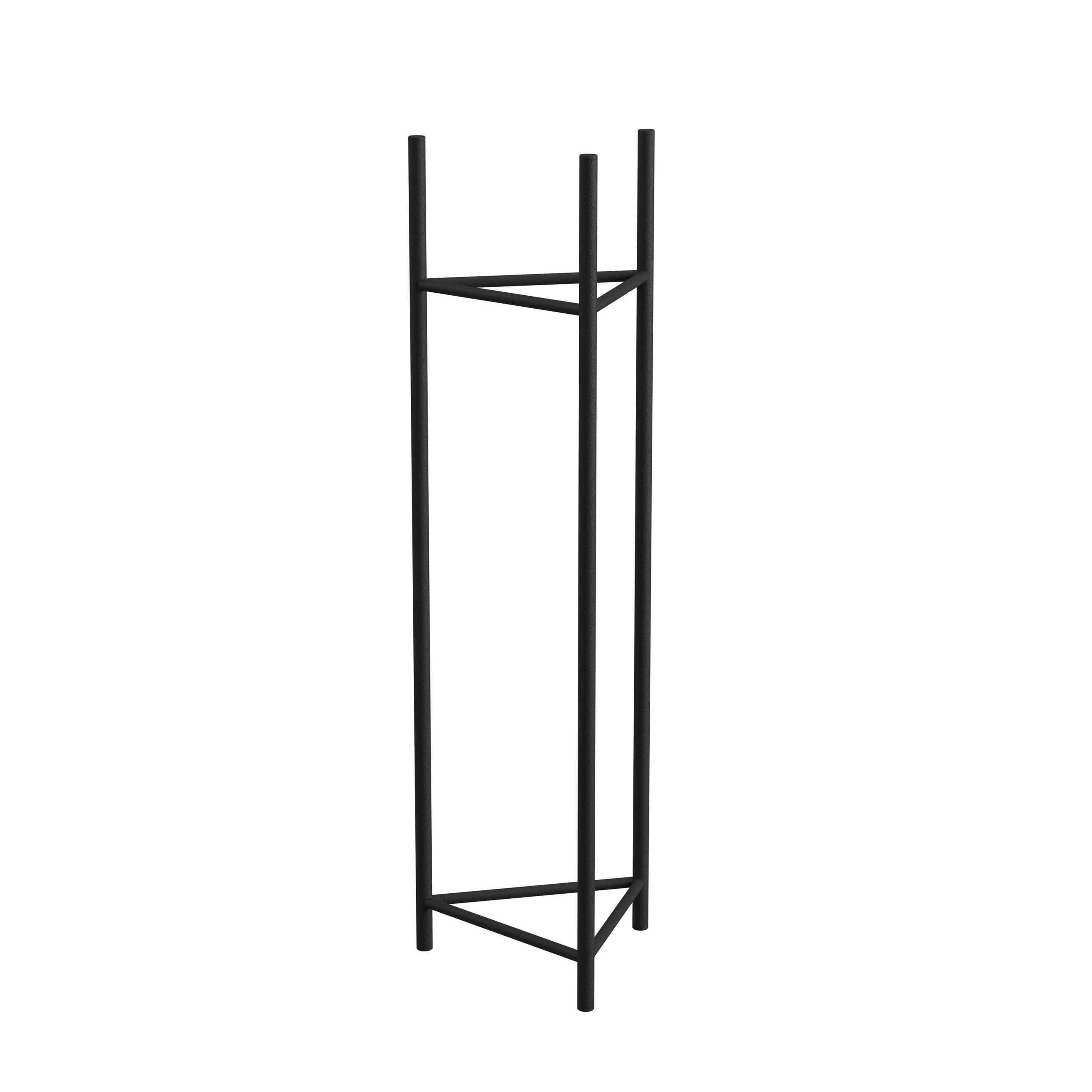 BLUMENSTÄNDER Metall  - Schwarz, Basics, Metall (27/90/27cm)