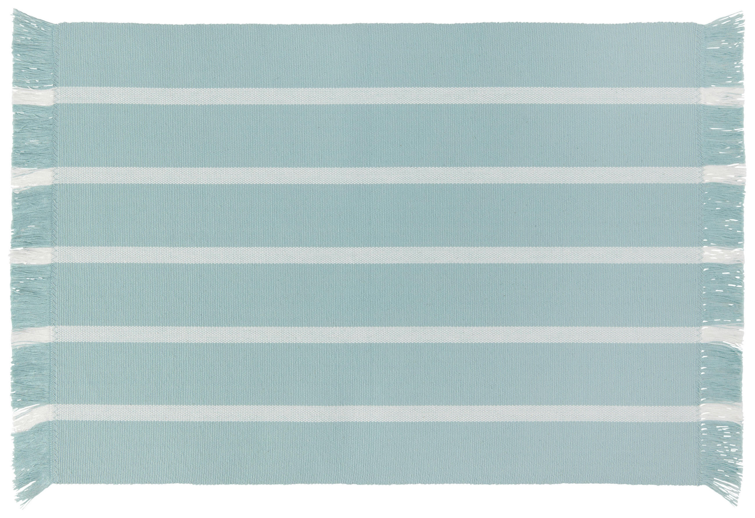 PROSTÍRÁNÍ NA STŮL, bavlna, 35/45 cm - bílá/světle modrá, Design, textil (35/45cm) - Novel