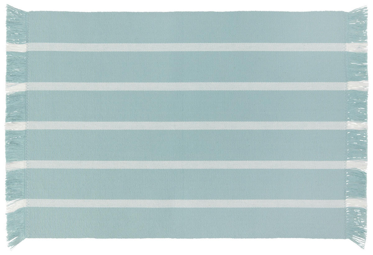 PROSTÍRÁNÍ NA STŮL, bavlna, 35/45 cm - bílá/světle modrá, Design, textil (35/45cm) - Novel