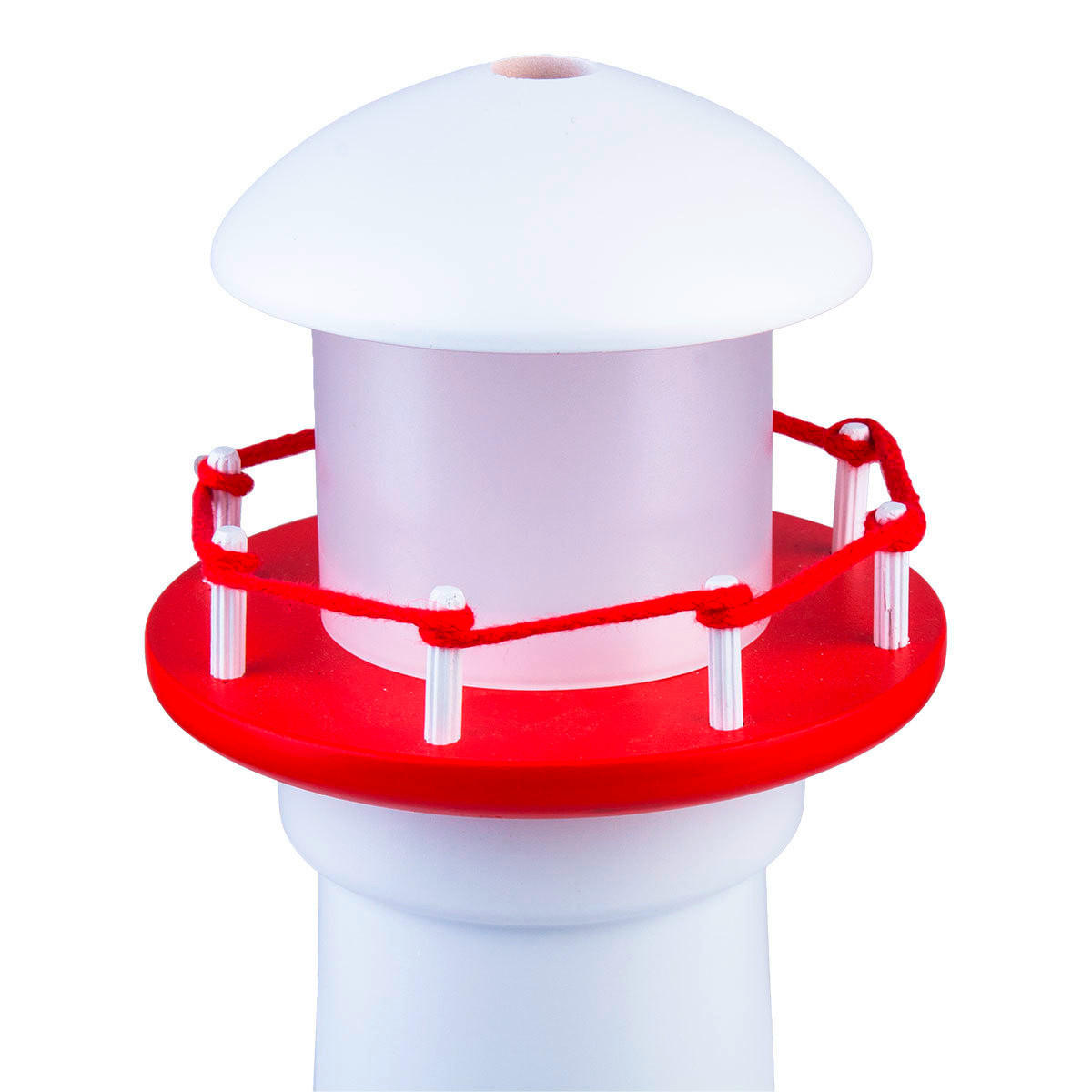 KINDERTISCHLEUCHTE 12,5/31 cm   - Rot/Weiß, Basics, Holz/Kunststoff (12,5/31cm)