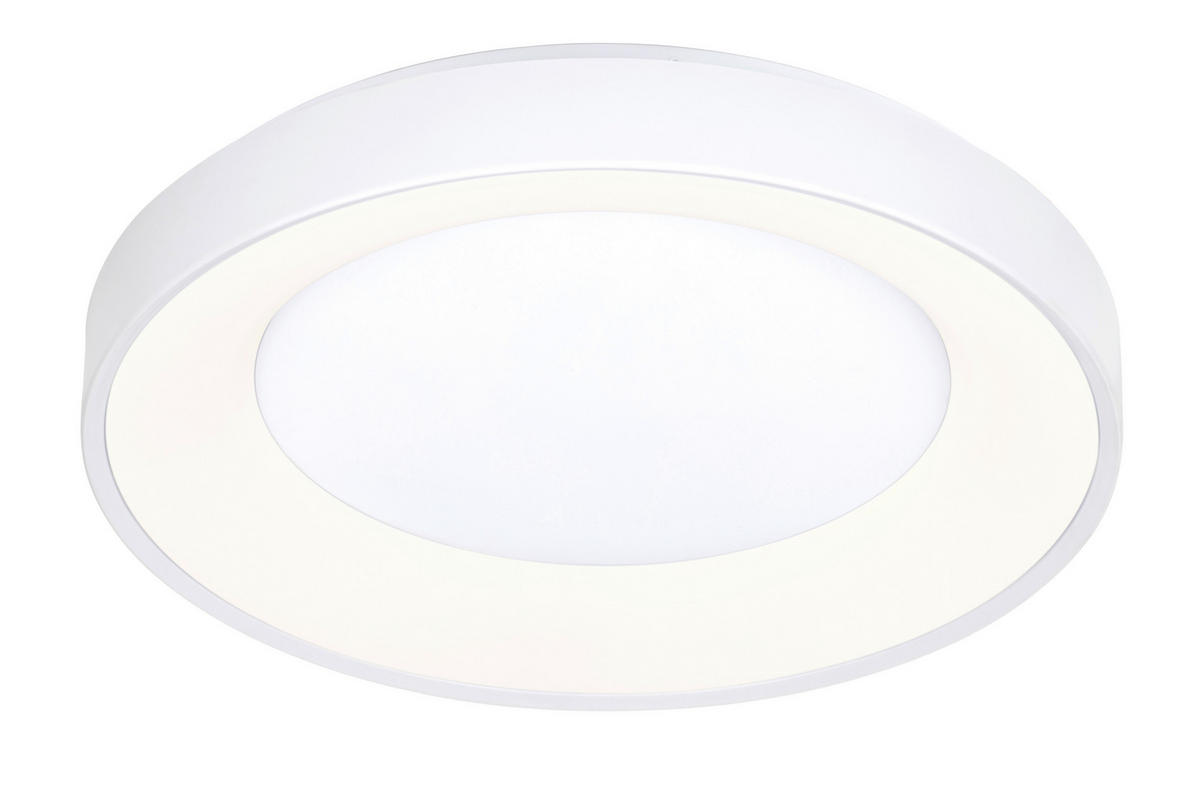 STROPNA LED-SVETILKA   40 W/4300 lm/2700-6500 K/220-240 V/ - bela, Basics, kovina/umetna masa (50/8,5cm) - Novel