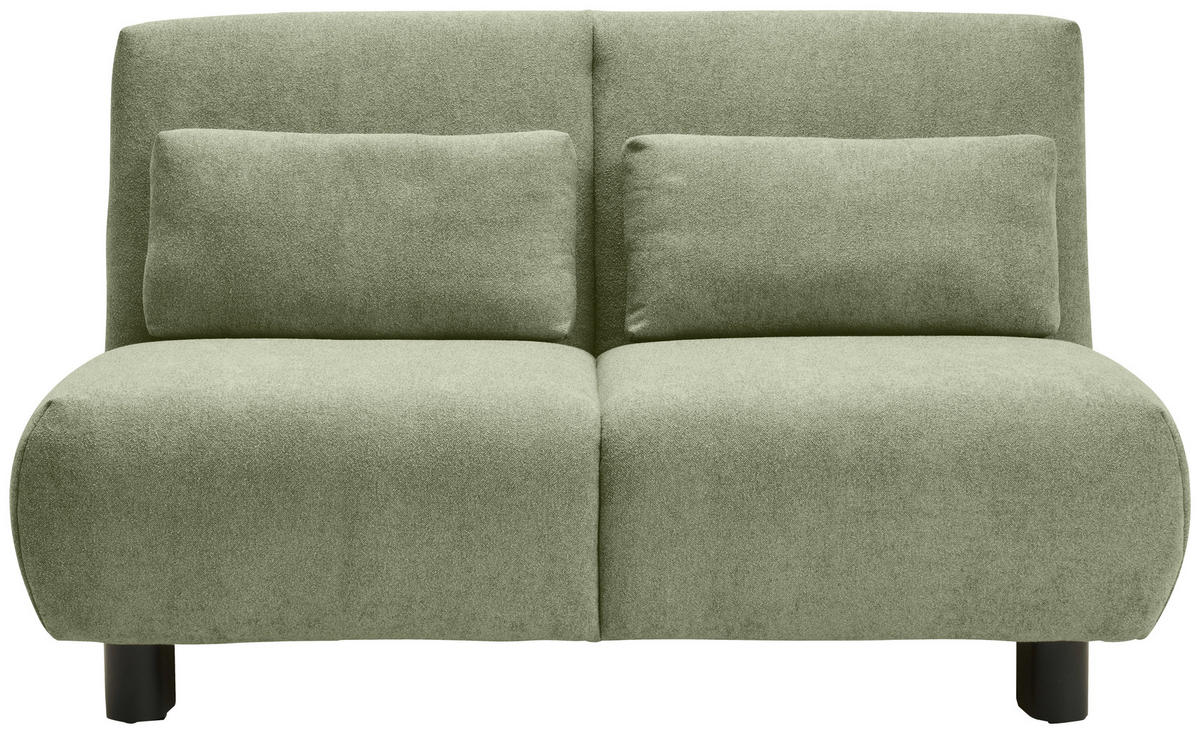 SCHLAFSOFA Flachgewebe Hellgrün  - Schwarz/Hellgrün, KONVENTIONELL, Textil/Metall (150/85/100cm) - Carryhome