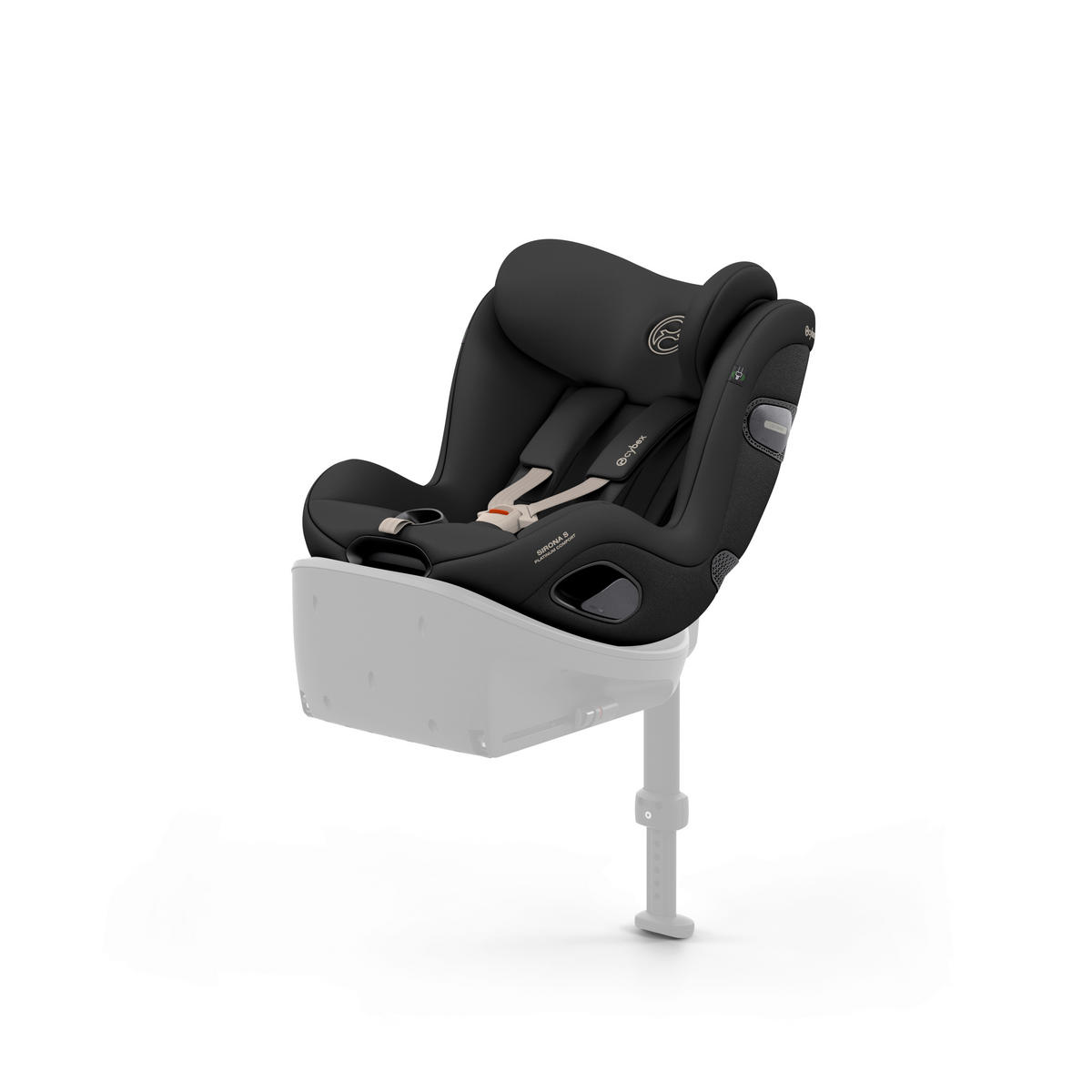 REBOARDER-KINDERSITZ Sirona S Sepia Black  - Schwarz, Basics, Kunststoff/Textil (53/45,5/49,5cm) - cybex PLATINUM