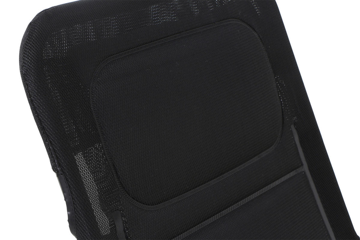 KIPPLIEGE  - Schwarz, KONVENTIONELL, Kunststoff/Metall (150/71/112cm) - Siena Garden