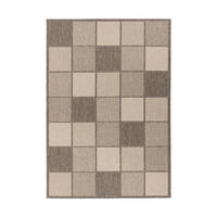 FLACHWEBETEPPICH Wohnzimmer 80/150 cm Splash 400 Braun / Creme Braun, Creme rechteckig  - Creme/Braun, KONVENTIONELL, Textil (80/150cm) - Kayoom