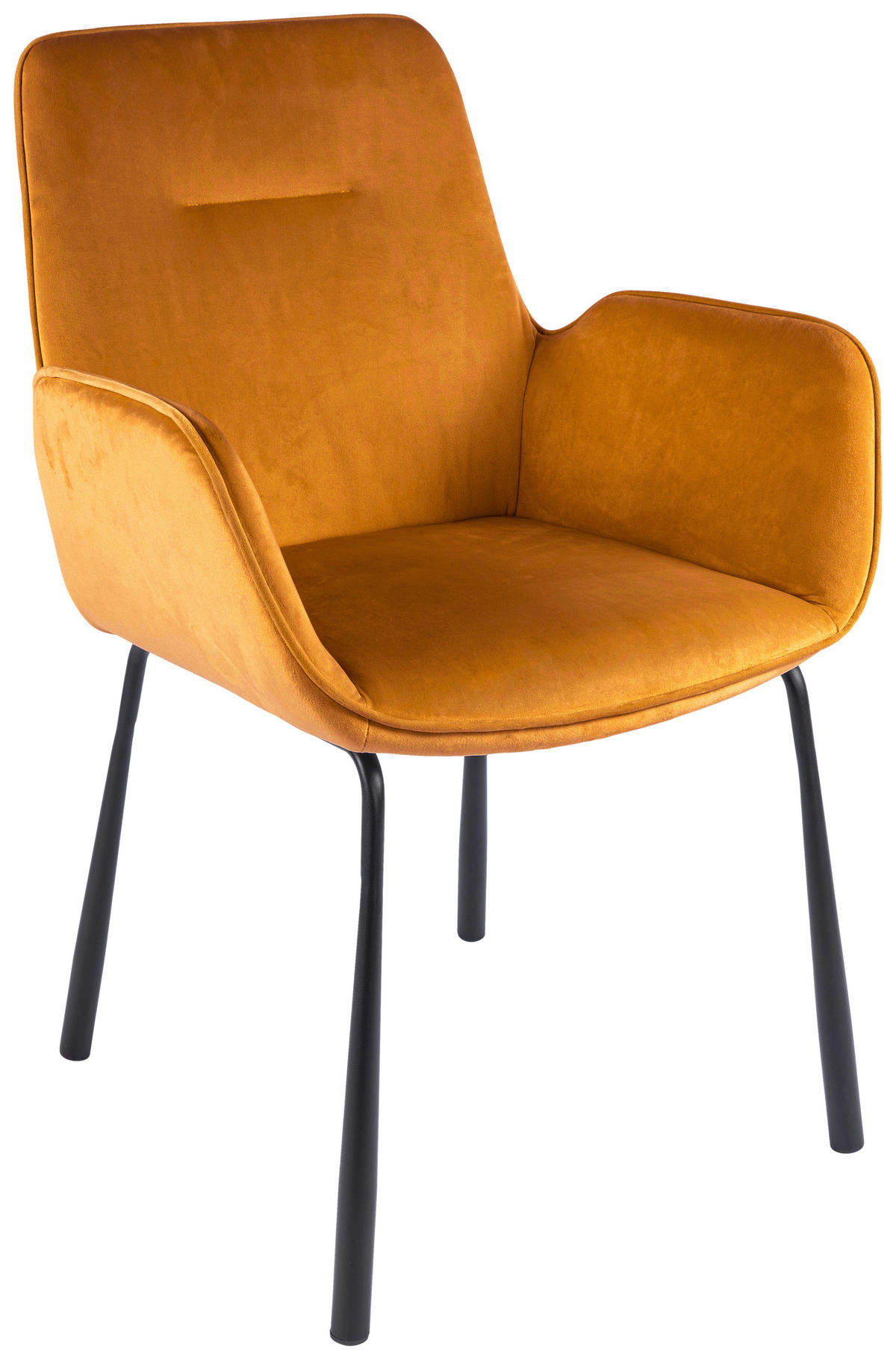 ŽIDLE S PODRUČKAMI, samet, pískové barvy - černá/pískové barvy, Moderní, kov/textil (57/87/58,5cm) - MID.YOU