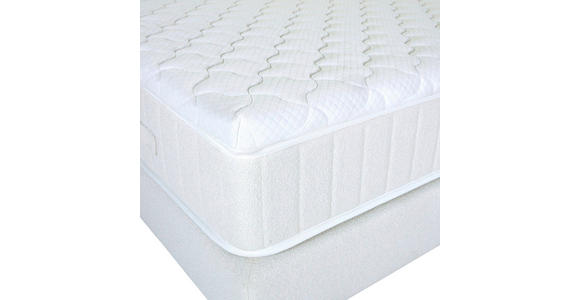 BOXSPRINGBETT 180/200 cm,  in Weiß, Topper, Matratzen, H3 = fest  - Schwarz/Weiß, Design, Holzwerkstoff/Textil (180/200cm) - Esposa