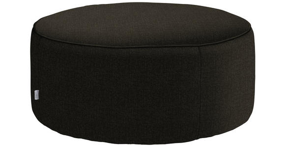HOCKER in Textil Dunkelbraun  - Dunkelbraun, Design, Textil (80/33/80cm) - Belluti